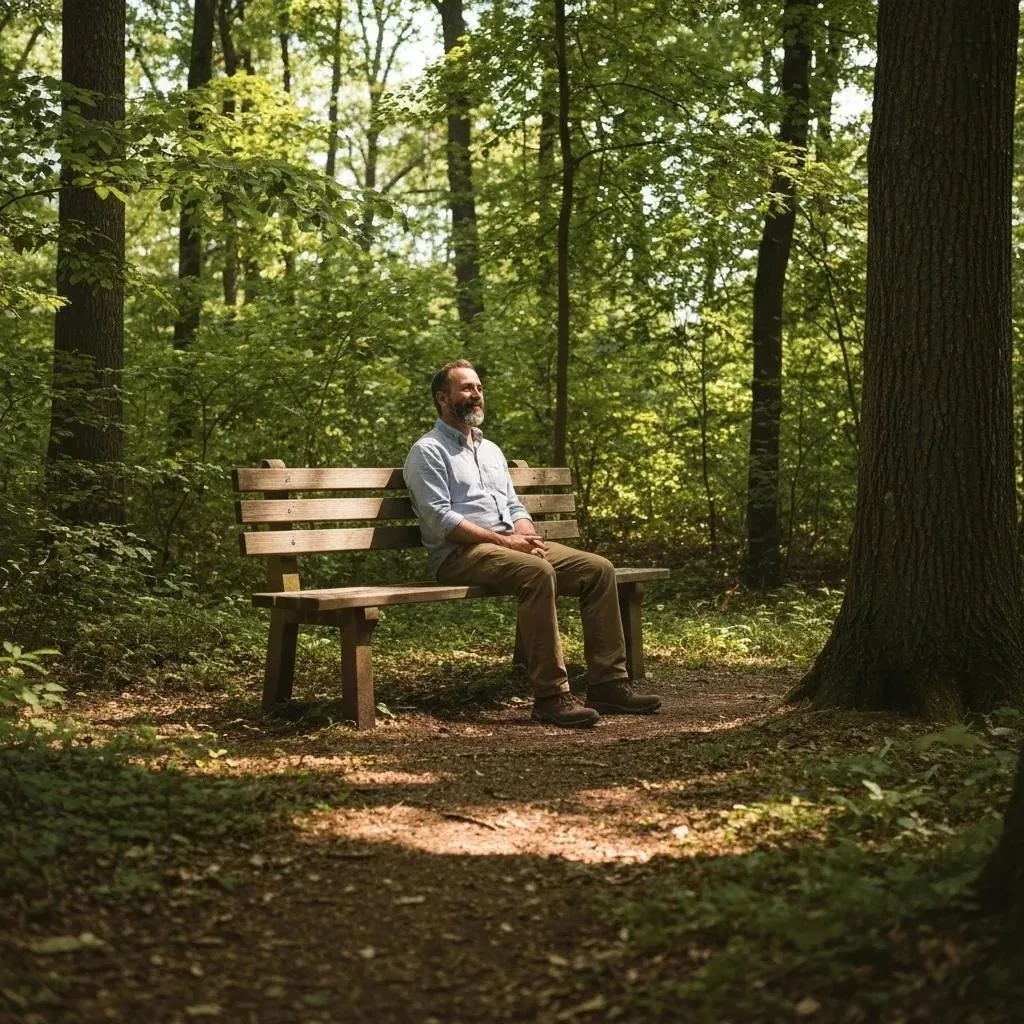 Person enjoying nature, symbolizing health and wellness in Lyme disease recovery