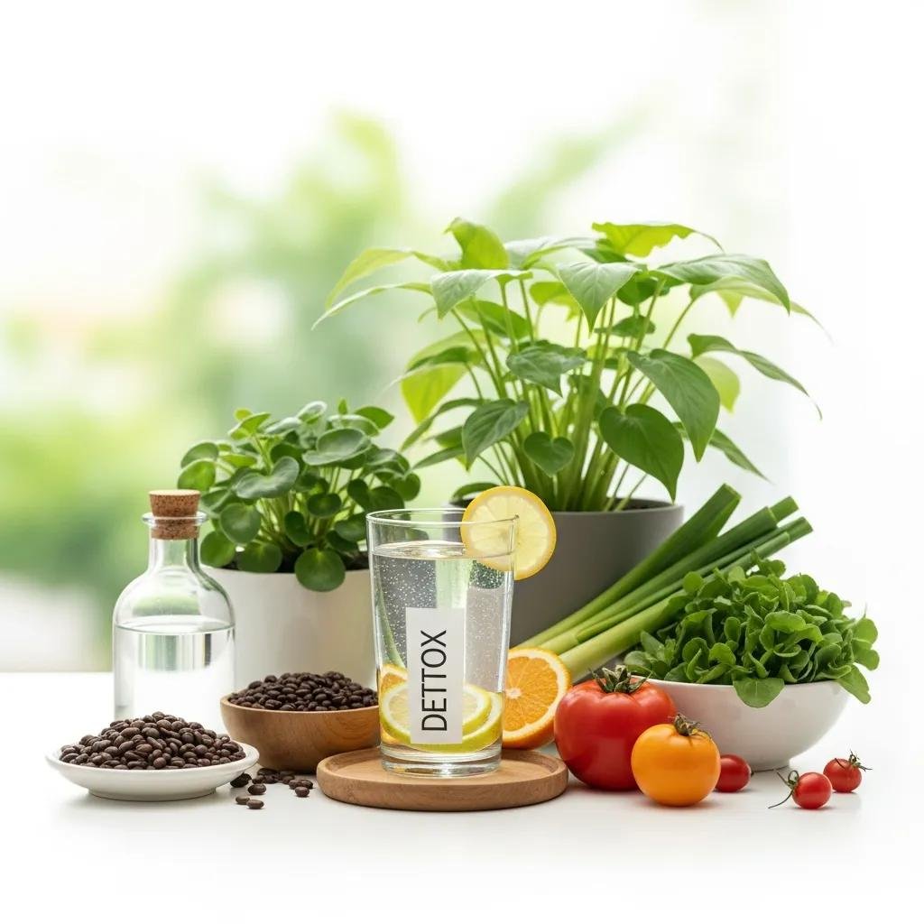 Holistic detoxification setting with natural elements promoting environmental health