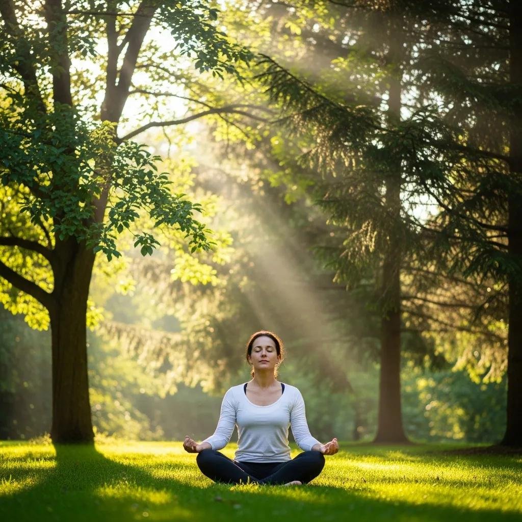 Person practicing mindfulness outdoors, symbolizing emotional strength and resilience