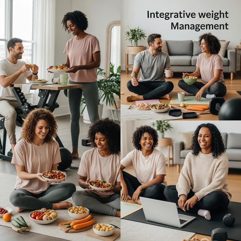 Diverse group in a wellness workshop focusing on integrative weight management and healthy lifestyle choices