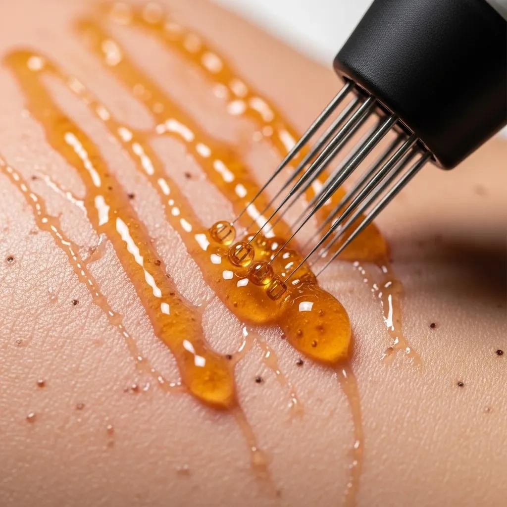 Microneedling used alongside PRP to enhance skin renewal