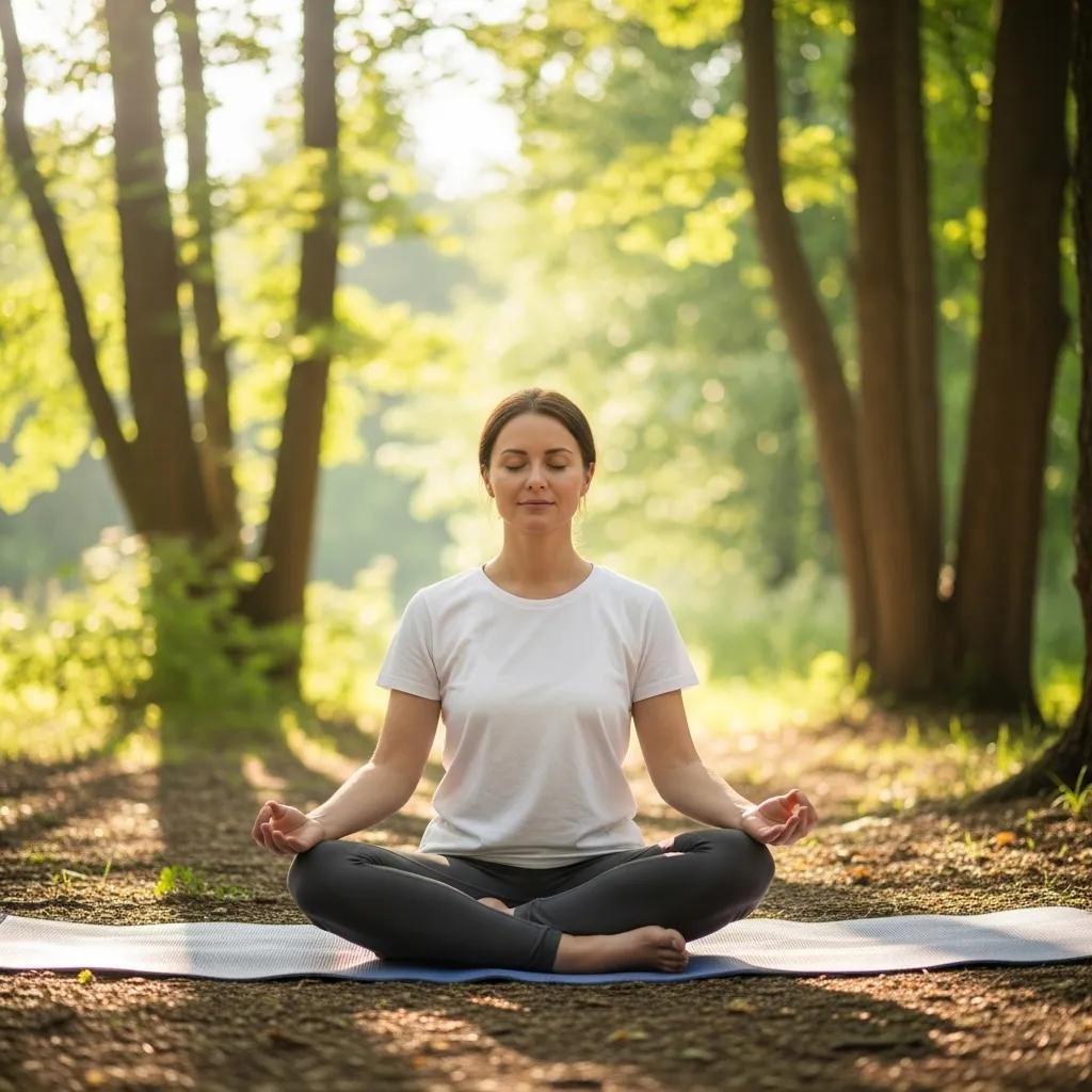 Mindfulness meditation in nature illustrating the mind-body connection for holistic health