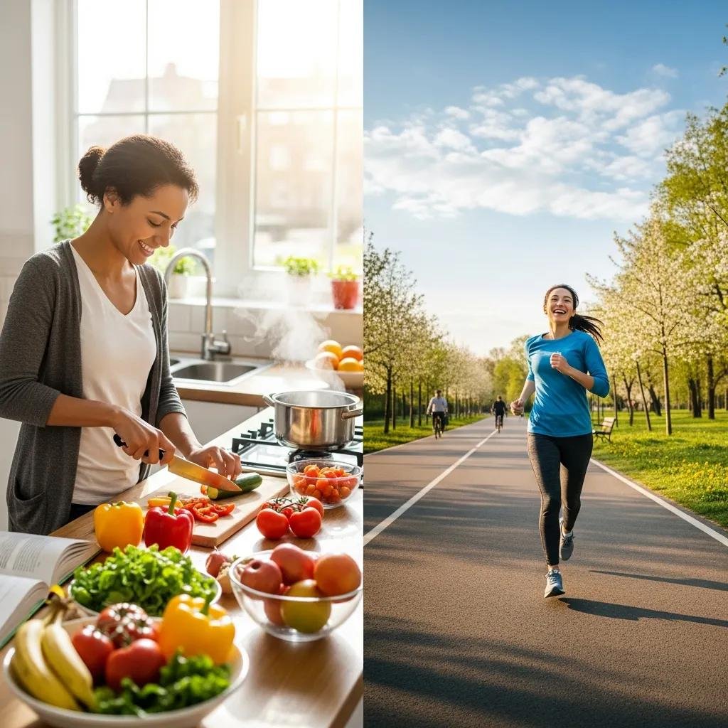 Person practicing healthy habits for long-term wellness